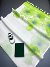 MG 596 Plain Linen With Gold Jari Border Printed Saree Exporters In India